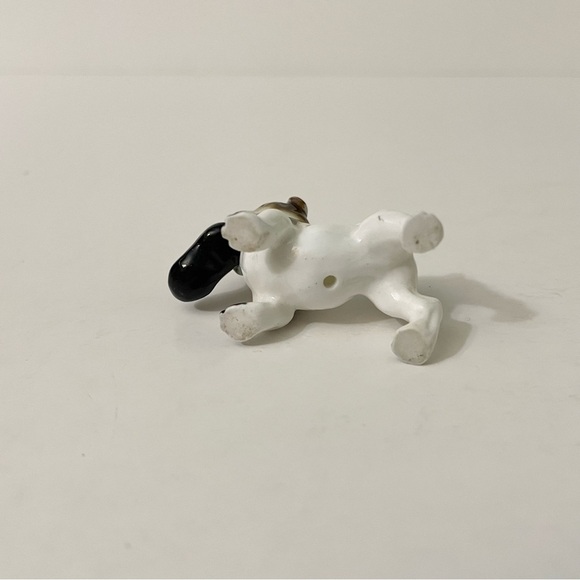 Vtg Lot of 2 Bulldog Figurines Porcelain Holding Slipper and Basket in Mouth - Picture 13 of 14